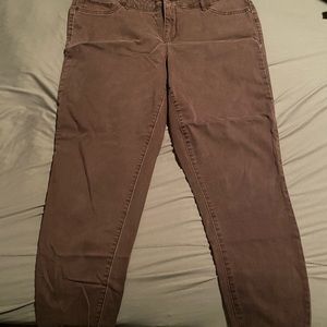 Maurices faded burgundy jetting jean